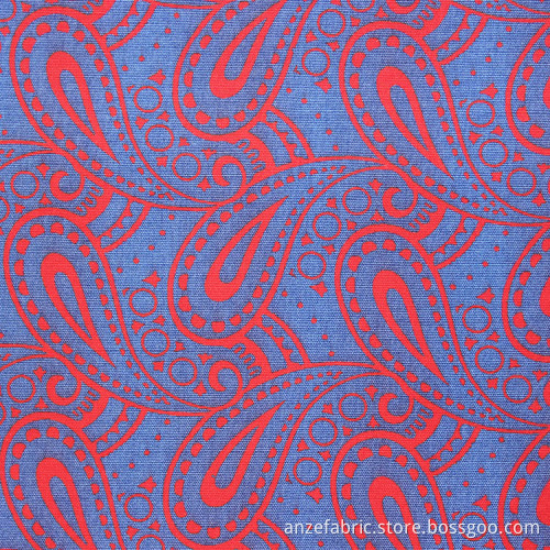 Super grade print cotton muslin fabric paisley